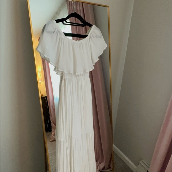 Forever21 White Maxi Dress - Picture 3 of 7
